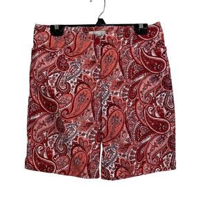Talbots Mid-Rise Paisley Shorts Size 10P